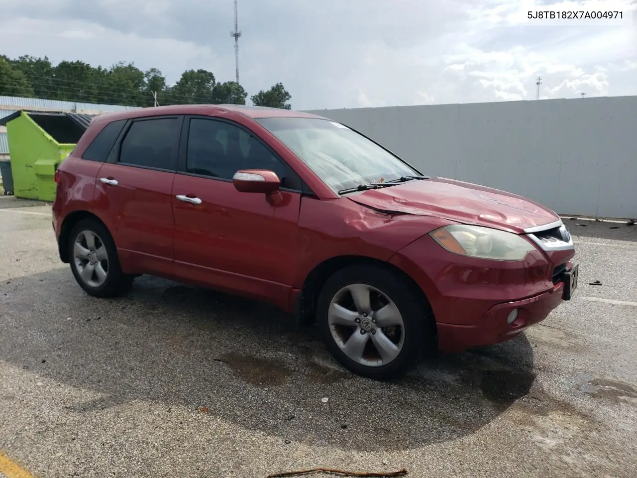 2007 Acura Rdx VIN: 5J8TB182X7A004971 Lot: 64409505