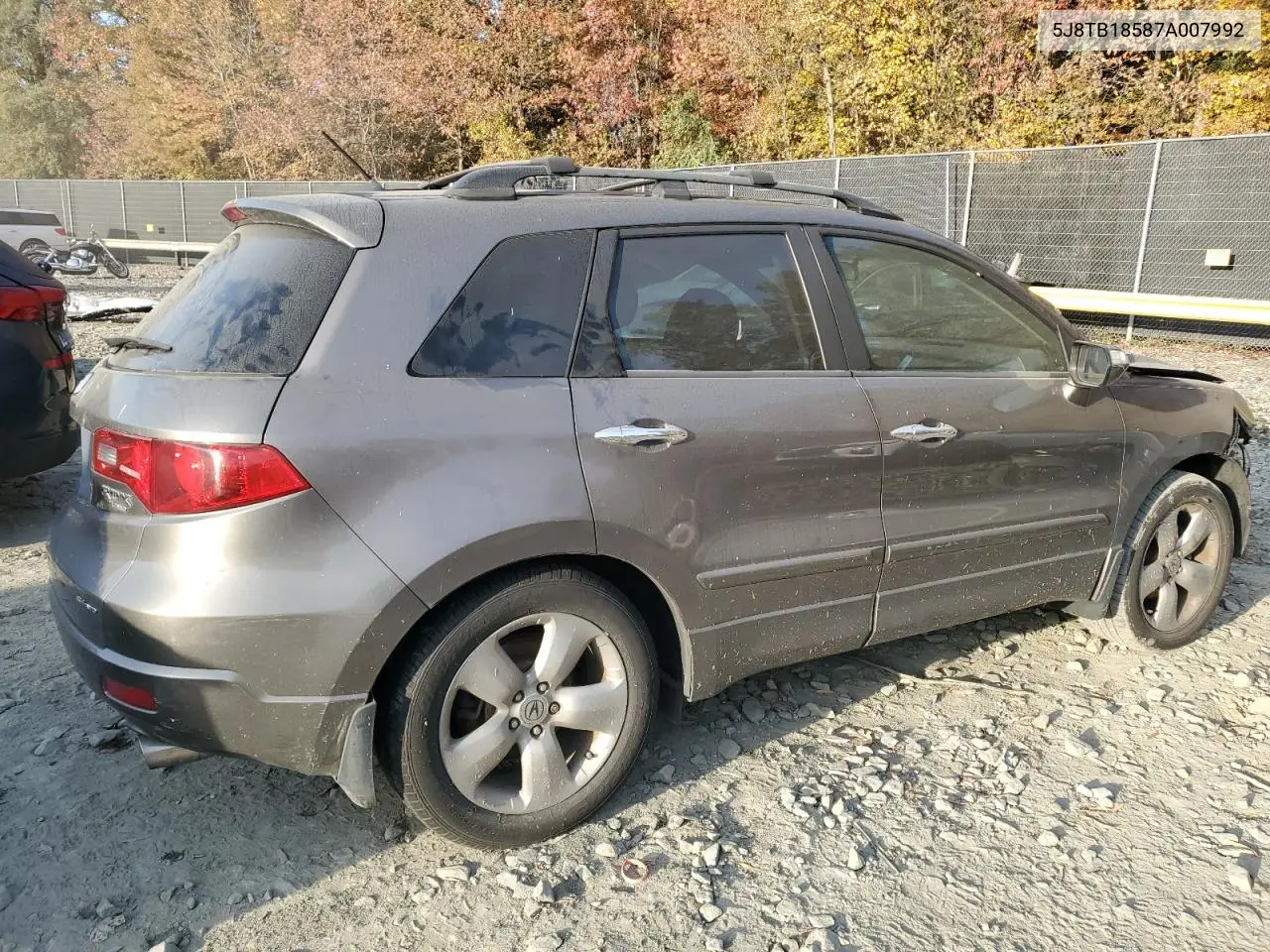 2007 Acura Rdx Technology VIN: 5J8TB18587A007992 Lot: 78010594