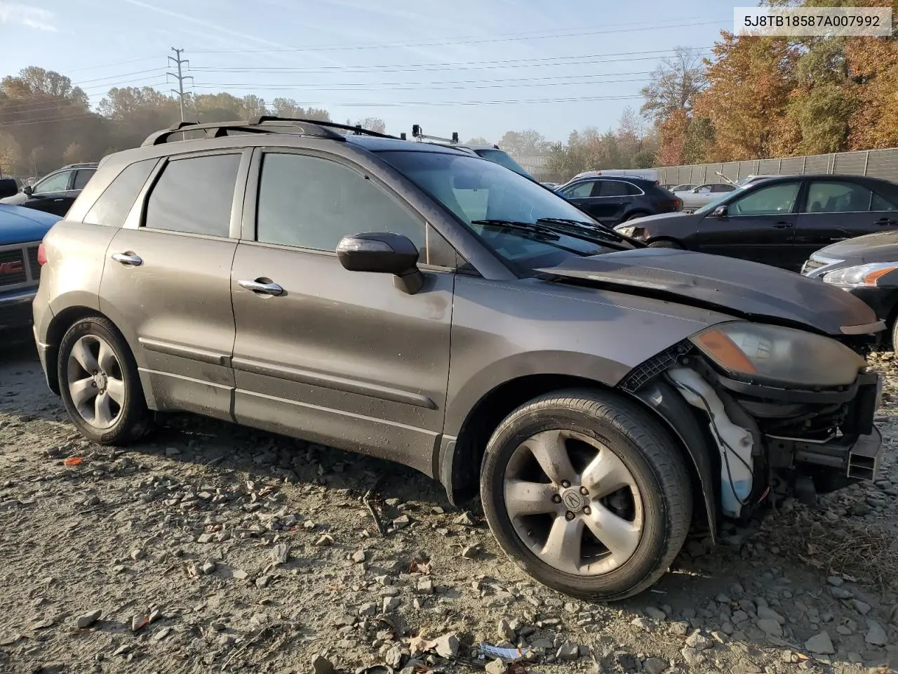 2007 Acura Rdx Technology VIN: 5J8TB18587A007992 Lot: 78010594