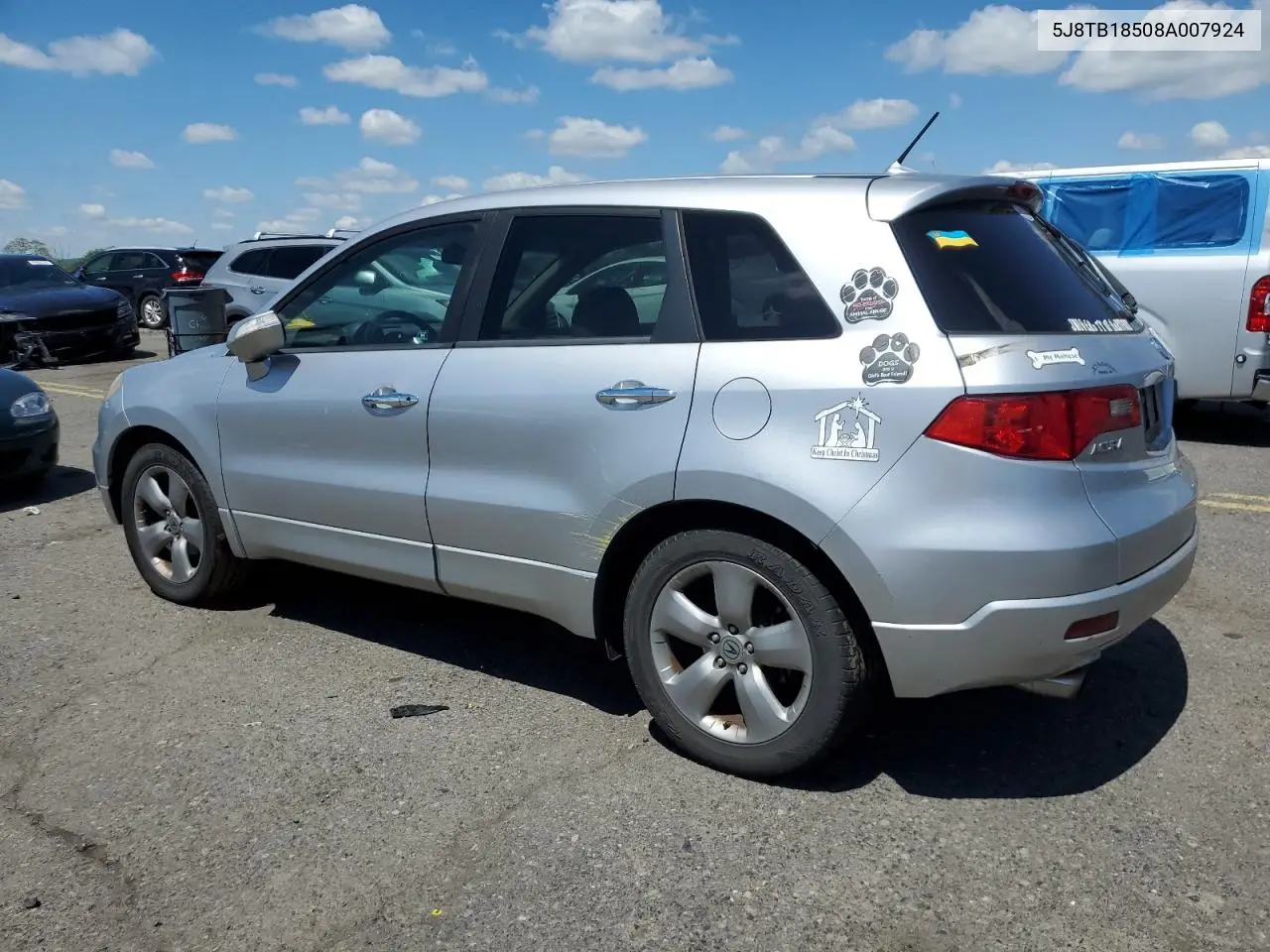 2008 Acura Rdx Technology VIN: 5J8TB18508A007924 Lot: 55726835
