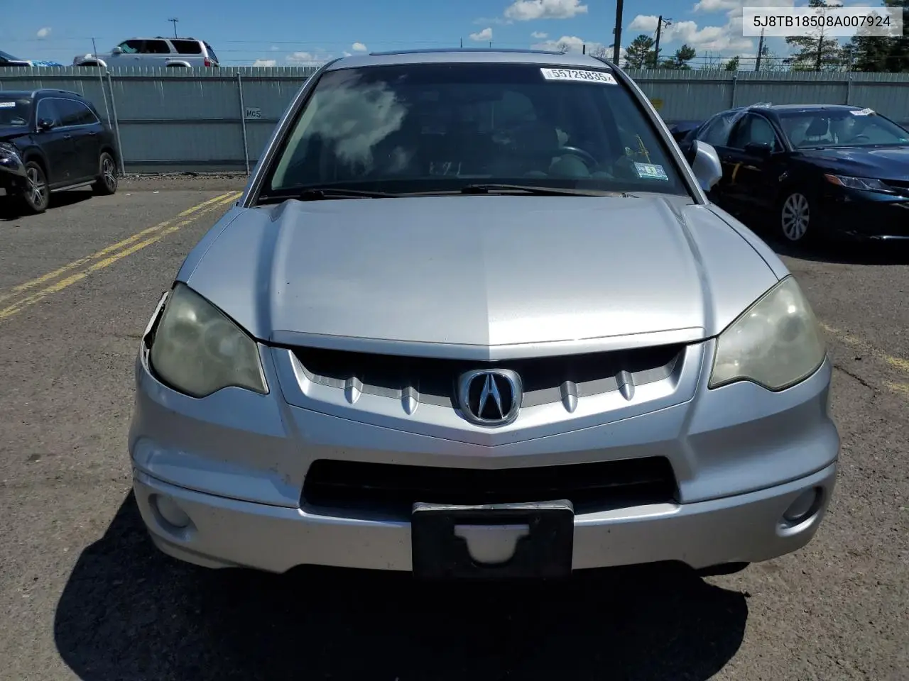 2008 Acura Rdx Technology VIN: 5J8TB18508A007924 Lot: 55726835