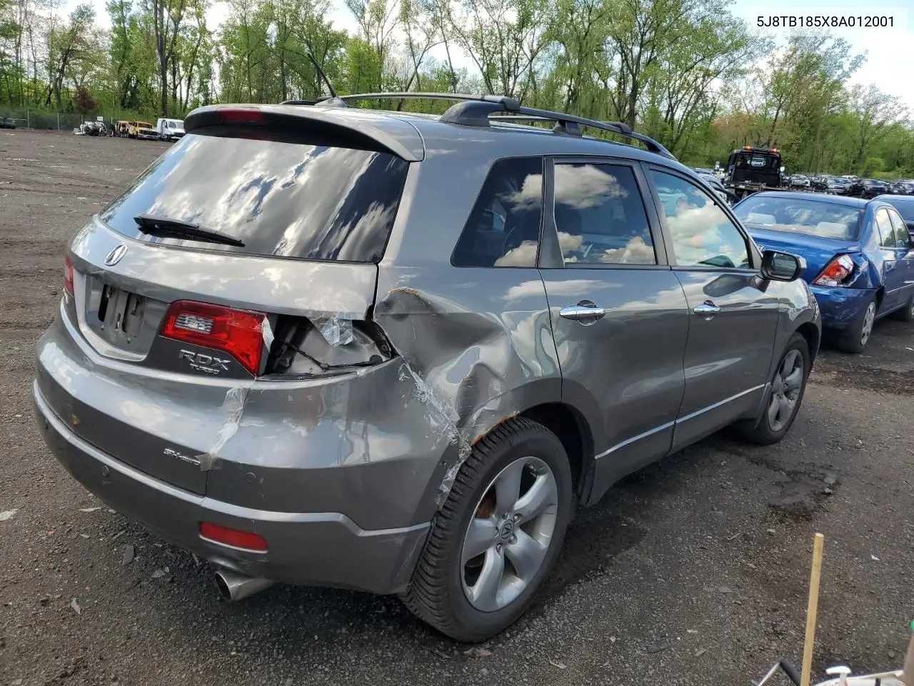 2008 Acura Rdx Technology VIN: 5J8TB185X8A012001 Lot: 56139155