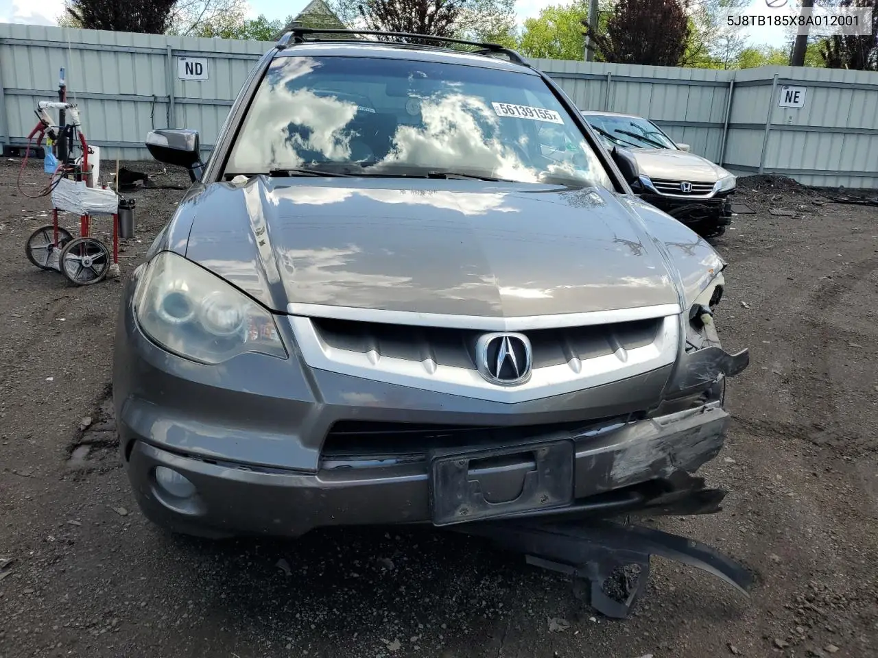 2008 Acura Rdx Technology VIN: 5J8TB185X8A012001 Lot: 56139155