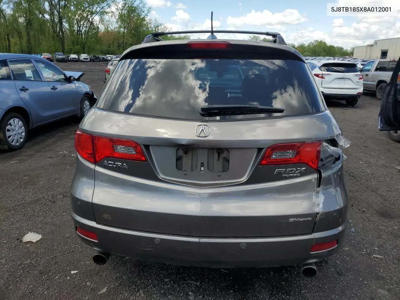 2008 Acura Rdx Technology VIN: 5J8TB185X8A012001 Lot: 56139155