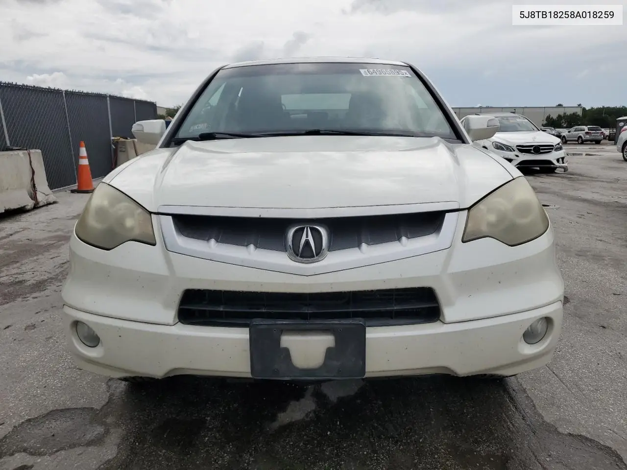 2008 Acura Rdx VIN: 5J8TB18258A018259 Lot: 64965895