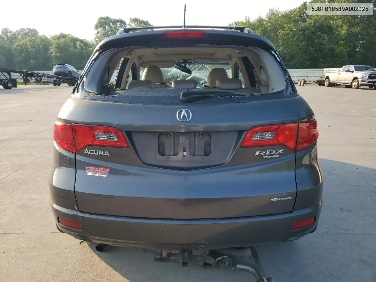 2009 Acura Rdx Technology VIN: 5J8TB18589A002925 Lot: 62224635