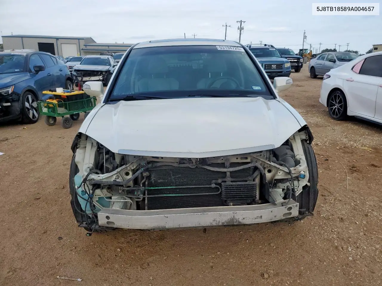2009 Acura Rdx Technology VIN: 5J8TB18589A004657 Lot: 63194725