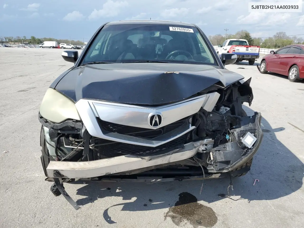 2010 Acura Rdx VIN: 5J8TB2H21AA003933 Lot: 52762855