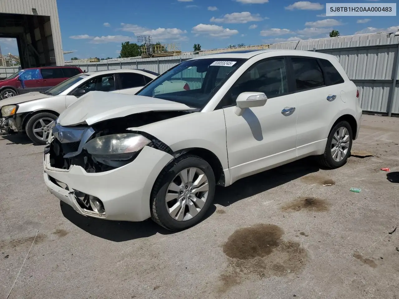 2010 Acura Rdx VIN: 5J8TB1H20AA000483 Lot: 55855245