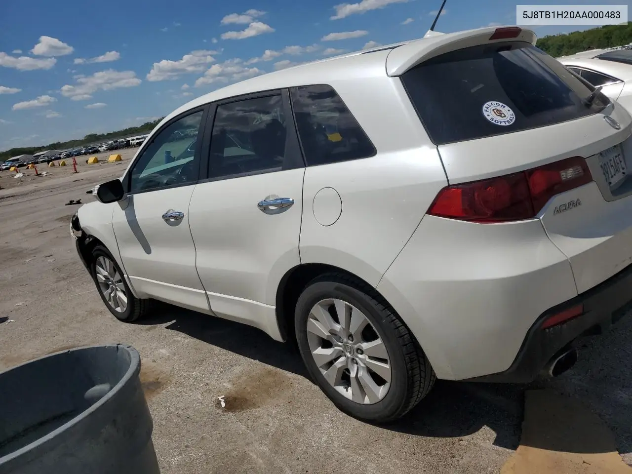 2010 Acura Rdx VIN: 5J8TB1H20AA000483 Lot: 55855245
