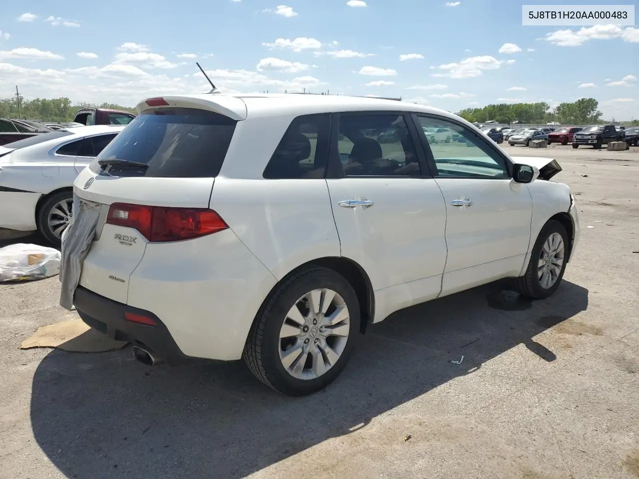 2010 Acura Rdx VIN: 5J8TB1H20AA000483 Lot: 55855245