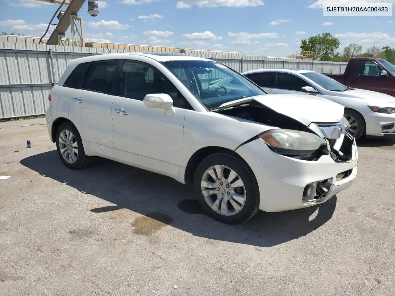 2010 Acura Rdx VIN: 5J8TB1H20AA000483 Lot: 55855245