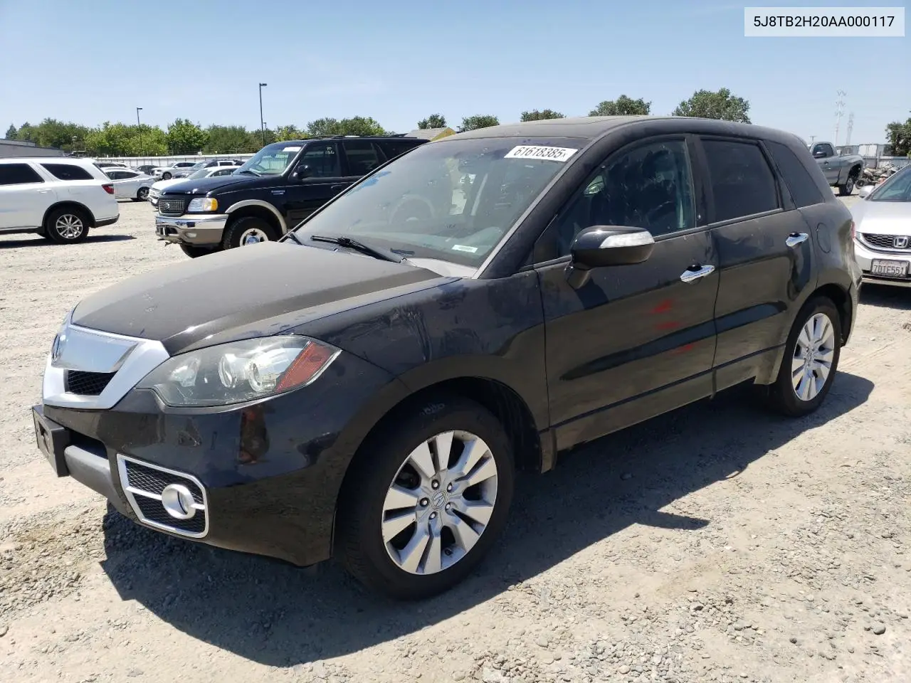 2010 Acura Rdx VIN: 5J8TB2H20AA000117 Lot: 61618385