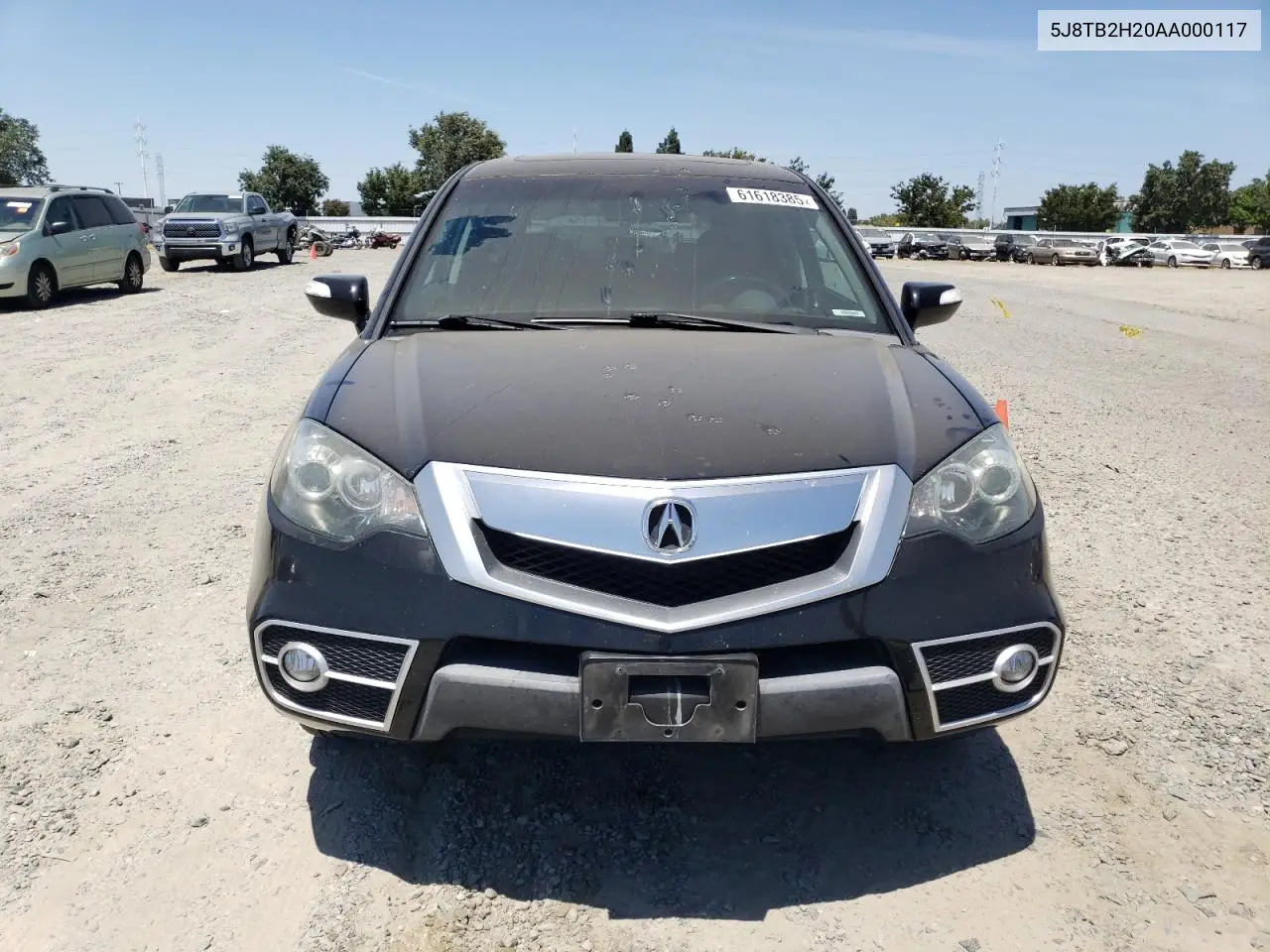 2010 Acura Rdx VIN: 5J8TB2H20AA000117 Lot: 61618385