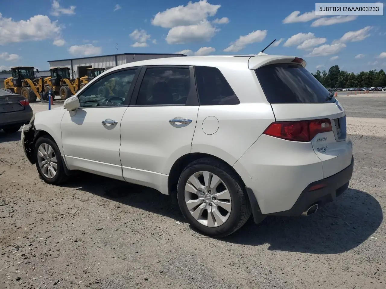 2010 Acura Rdx VIN: 5J8TB2H26AA003233 Lot: 61840545