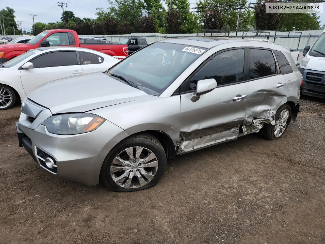 2010 Acura Rdx VIN: 5J8TB2H29AA001878 Lot: 64196295