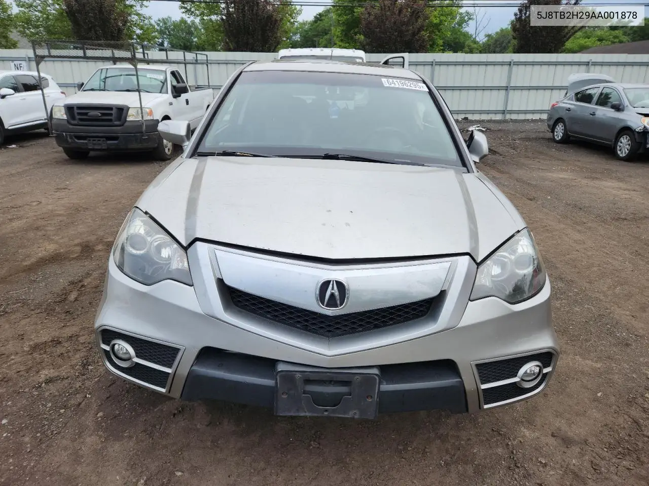 2010 Acura Rdx VIN: 5J8TB2H29AA001878 Lot: 64196295