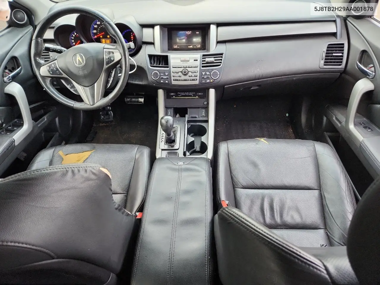 2010 Acura Rdx VIN: 5J8TB2H29AA001878 Lot: 64196295