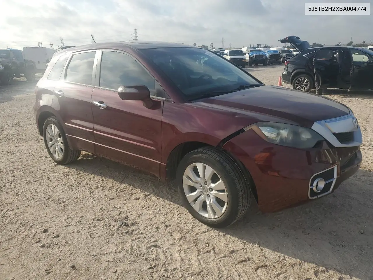 2011 Acura Rdx VIN: 5J8TB2H2XBA004774 Lot: 49369305