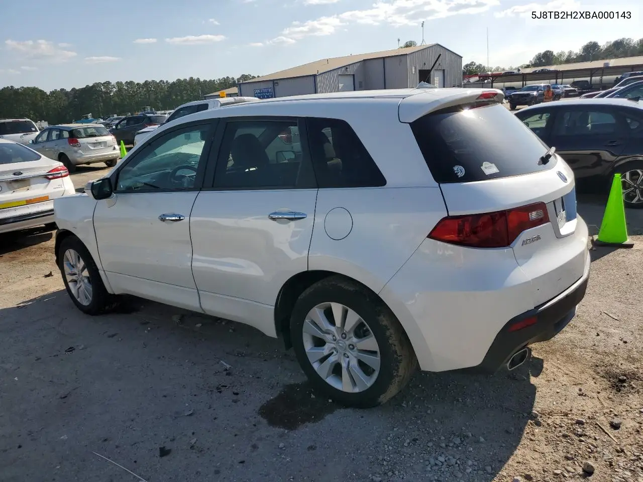 2011 Acura Rdx VIN: 5J8TB2H2XBA000143 Lot: 52025035