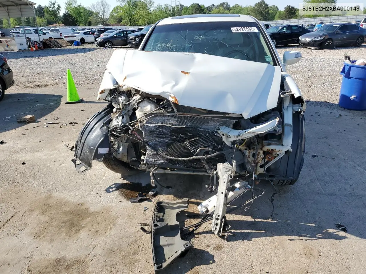 2011 Acura Rdx VIN: 5J8TB2H2XBA000143 Lot: 52025035