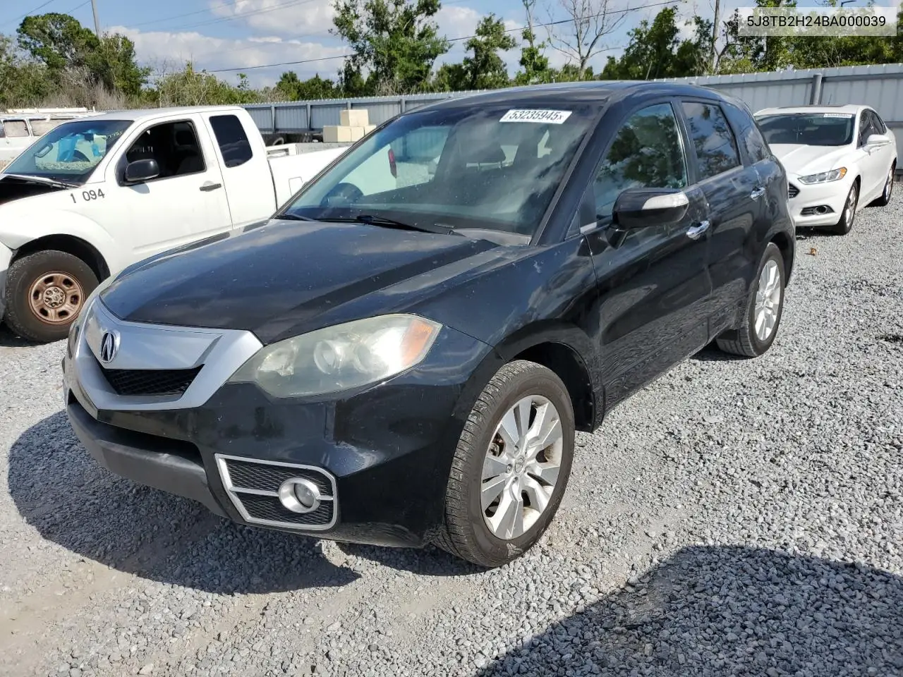 2011 Acura Rdx VIN: 5J8TB2H24BA000039 Lot: 53235945