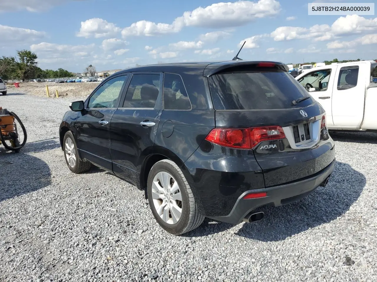 2011 Acura Rdx VIN: 5J8TB2H24BA000039 Lot: 53235945