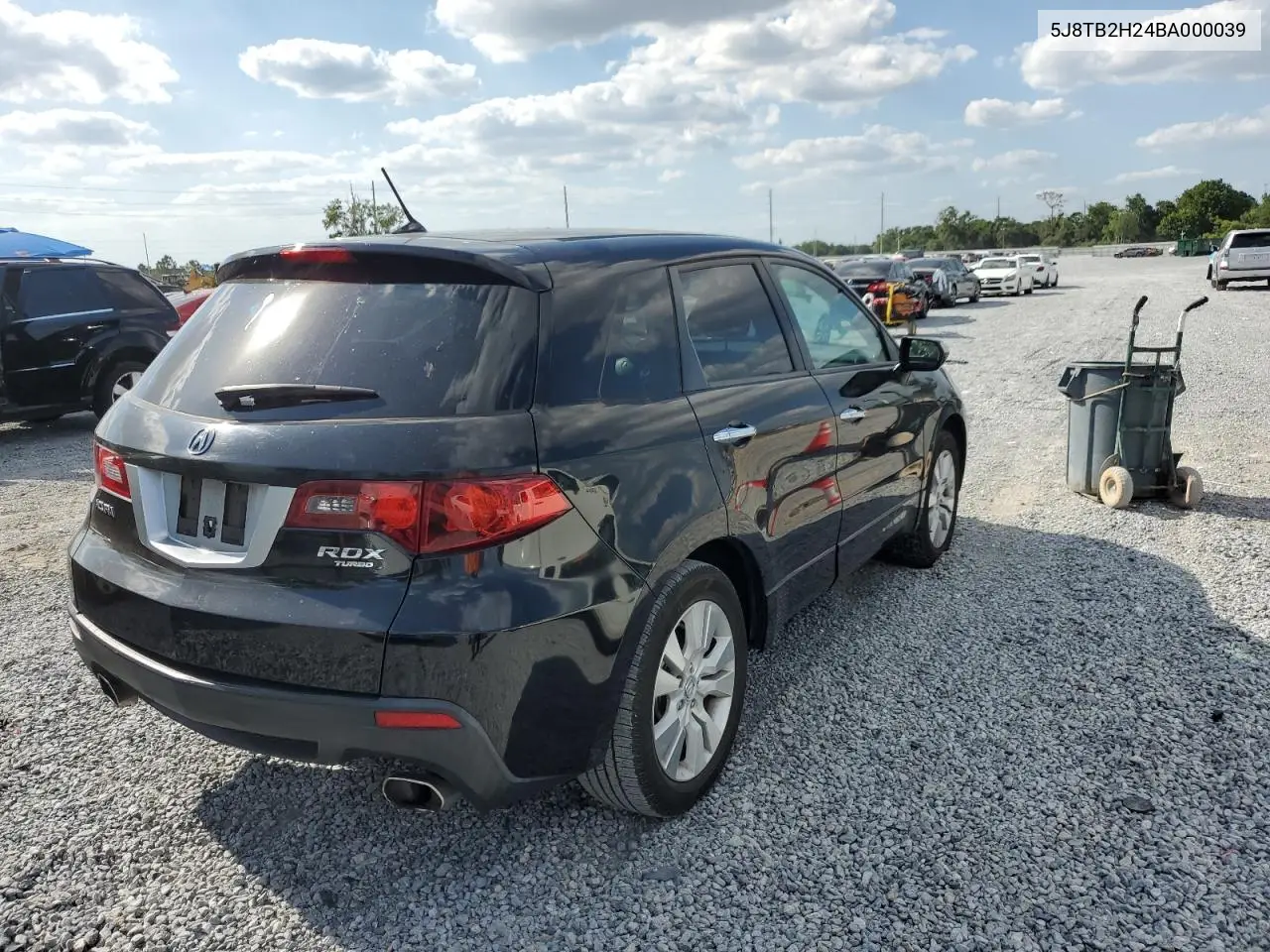 2011 Acura Rdx VIN: 5J8TB2H24BA000039 Lot: 53235945