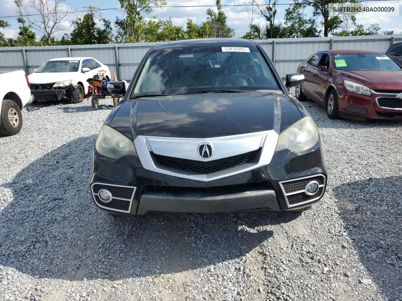 2011 Acura Rdx VIN: 5J8TB2H24BA000039 Lot: 53235945