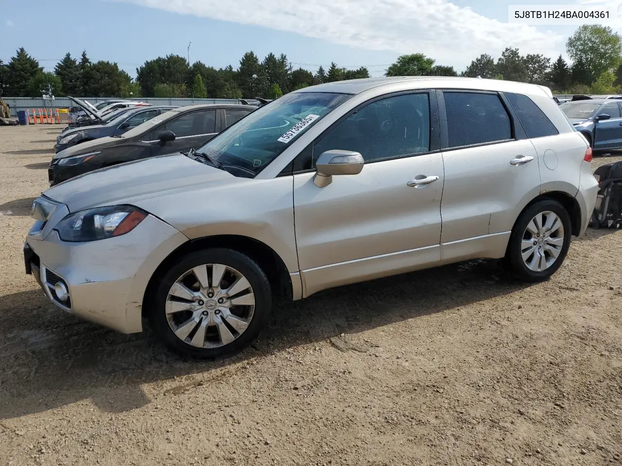 2011 Acura Rdx VIN: 5J8TB1H24BA004361 Lot: 55736365