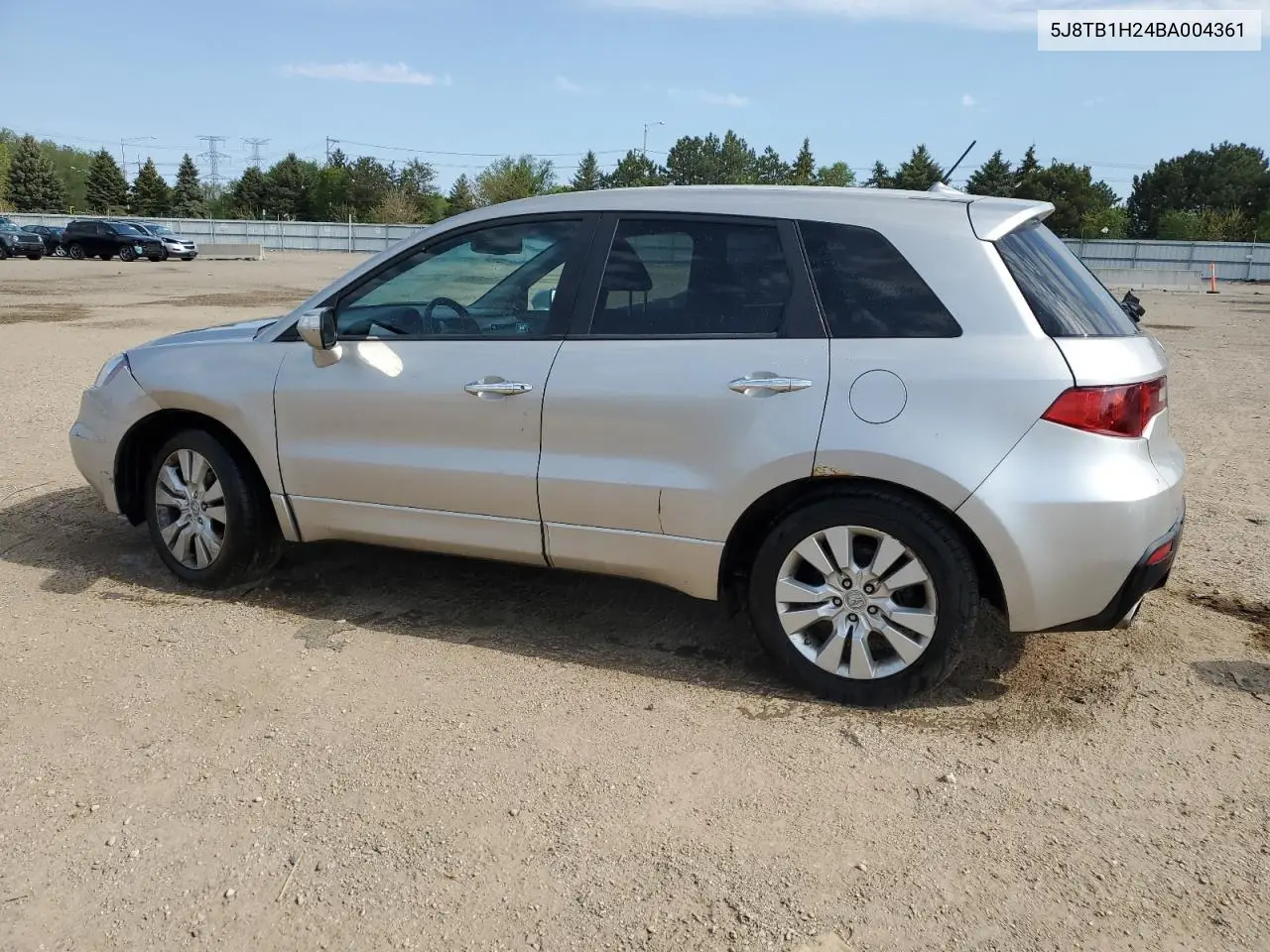 2011 Acura Rdx VIN: 5J8TB1H24BA004361 Lot: 55736365