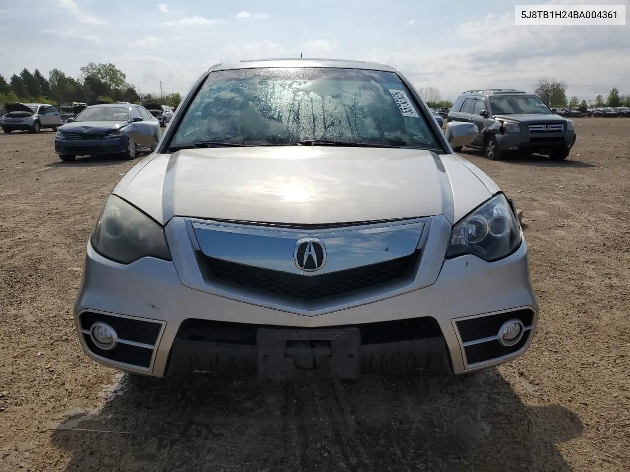 2011 Acura Rdx VIN: 5J8TB1H24BA004361 Lot: 55736365