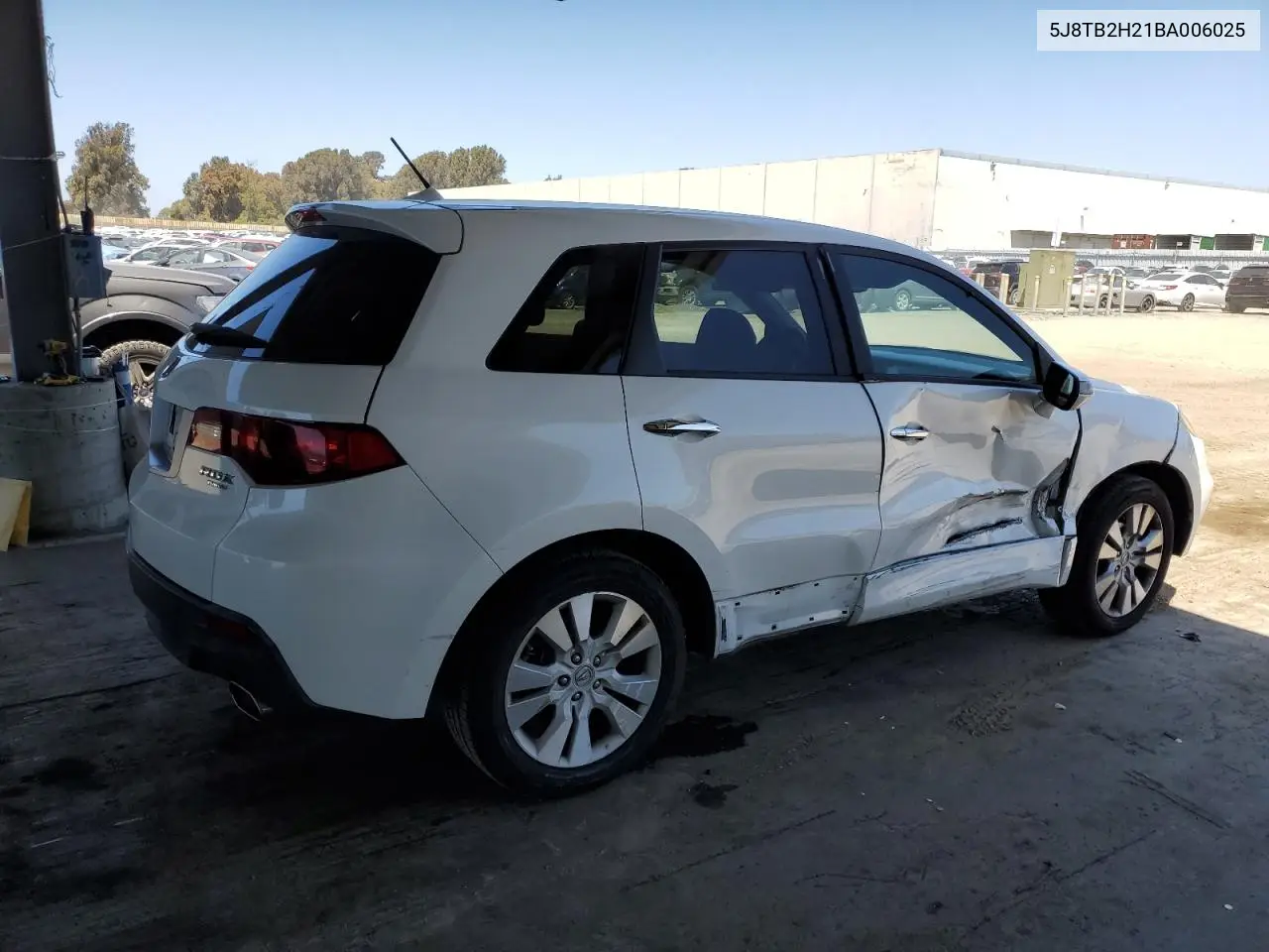 2011 Acura Rdx VIN: 5J8TB2H21BA006025 Lot: 55968125
