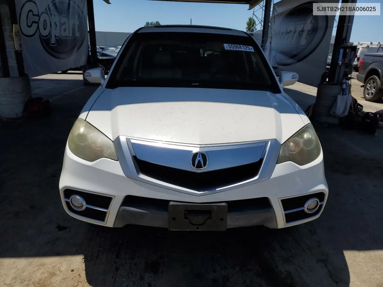 2011 Acura Rdx VIN: 5J8TB2H21BA006025 Lot: 55968125