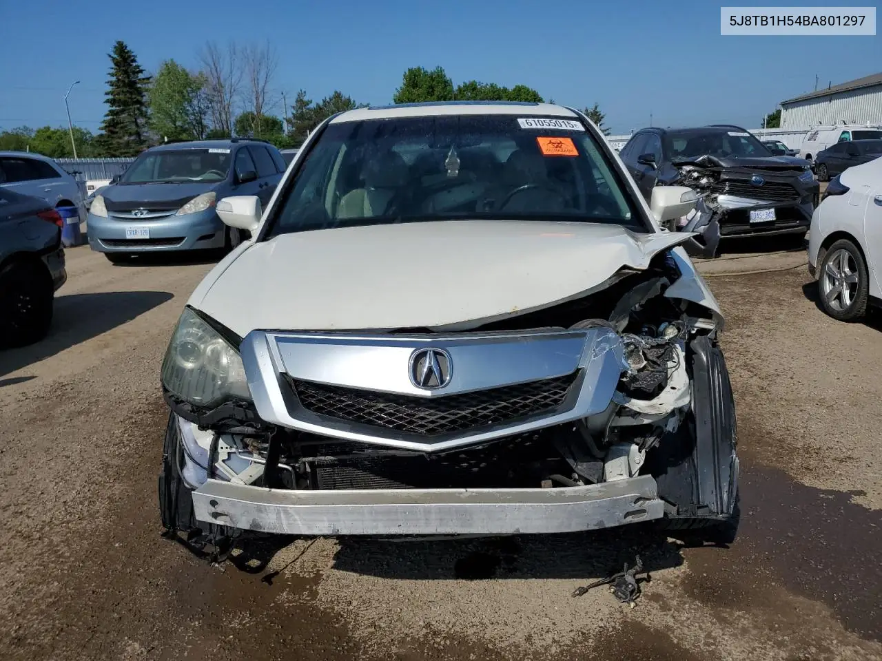2011 Acura Rdx Technology VIN: 5J8TB1H54BA801297 Lot: 61055015