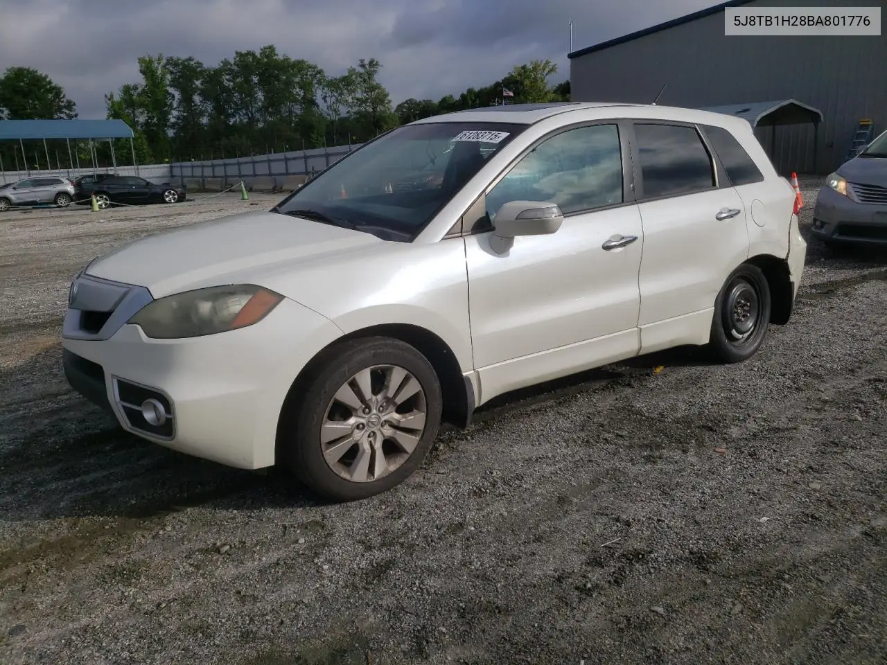 2011 Acura Rdx VIN: 5J8TB1H28BA801776 Lot: 61283715