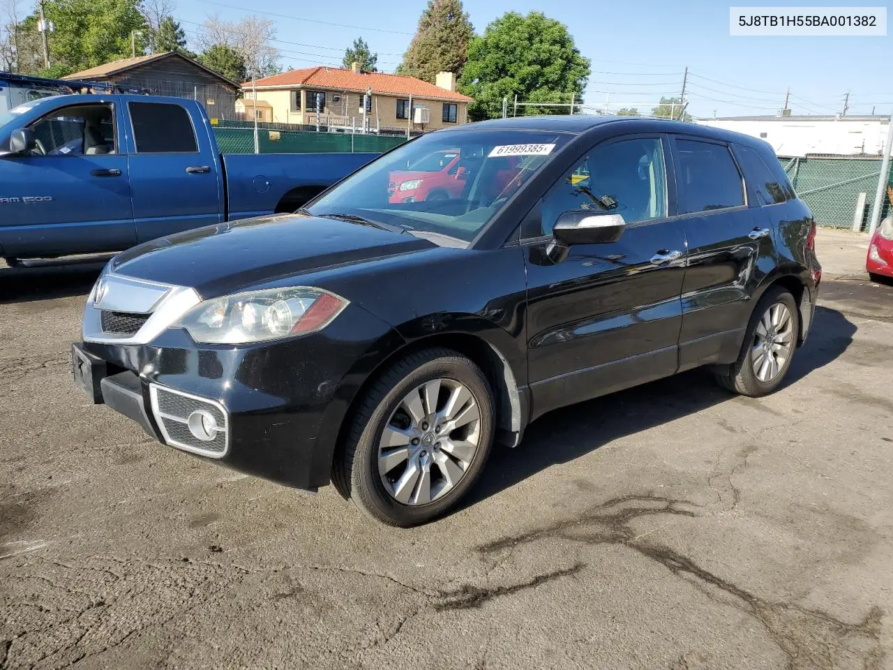 2011 Acura Rdx Technology VIN: 5J8TB1H55BA001382 Lot: 61999385