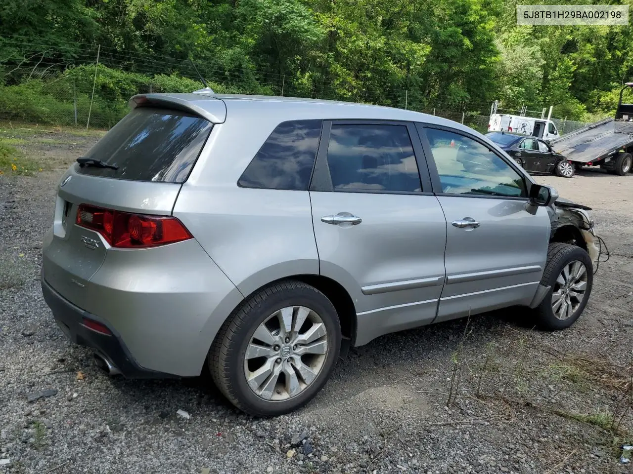 2011 Acura Rdx VIN: 5J8TB1H29BA002198 Lot: 62986015