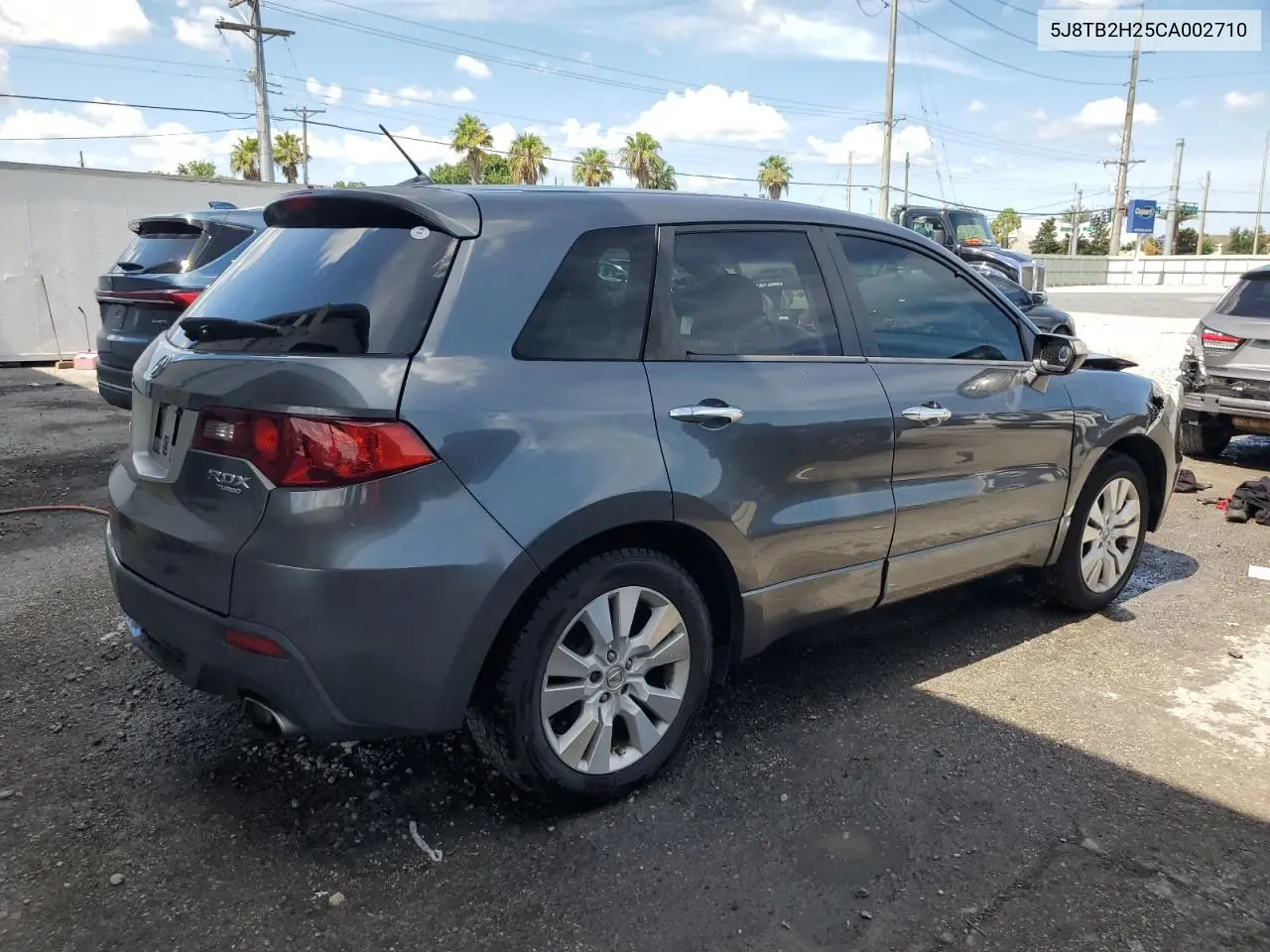 2012 Acura Rdx VIN: 5J8TB2H25CA002710 Lot: 62579485