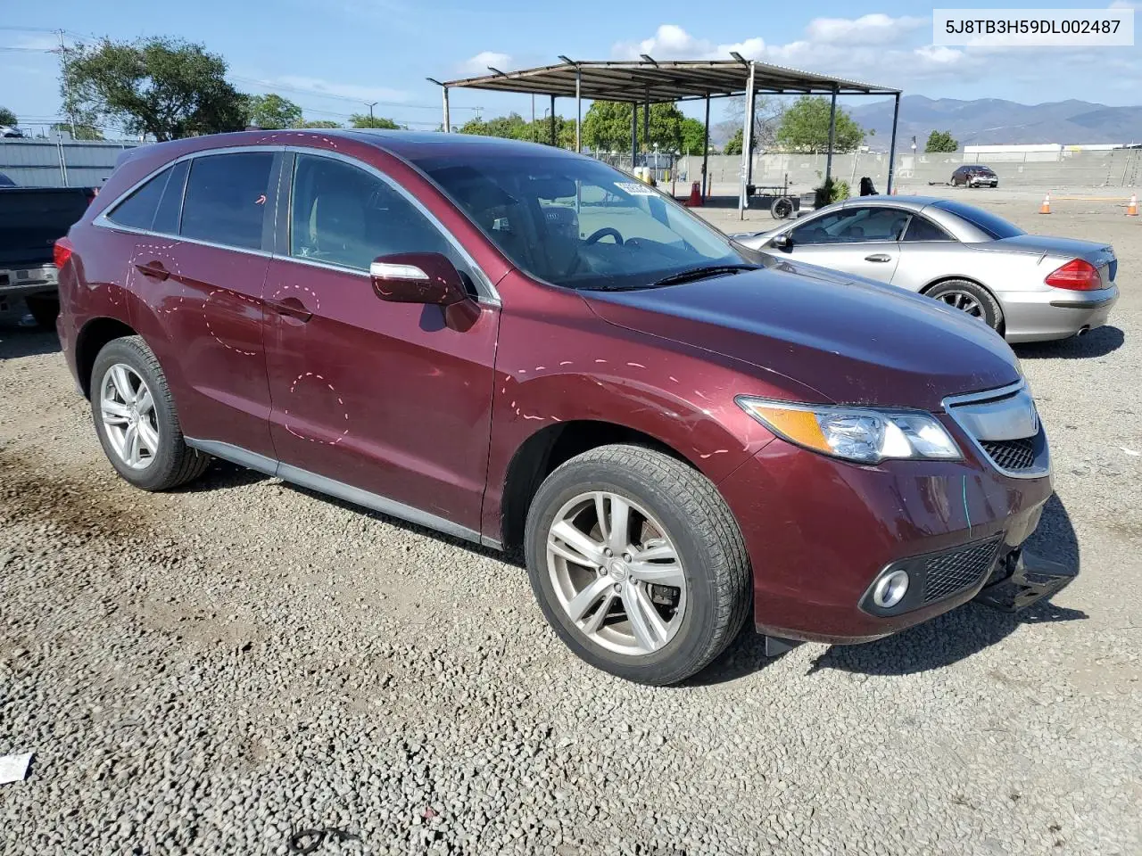2013 Acura Rdx Technology VIN: 5J8TB3H59DL002487 Lot: 56958245
