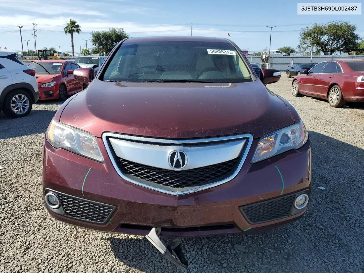 2013 Acura Rdx Technology VIN: 5J8TB3H59DL002487 Lot: 56958245