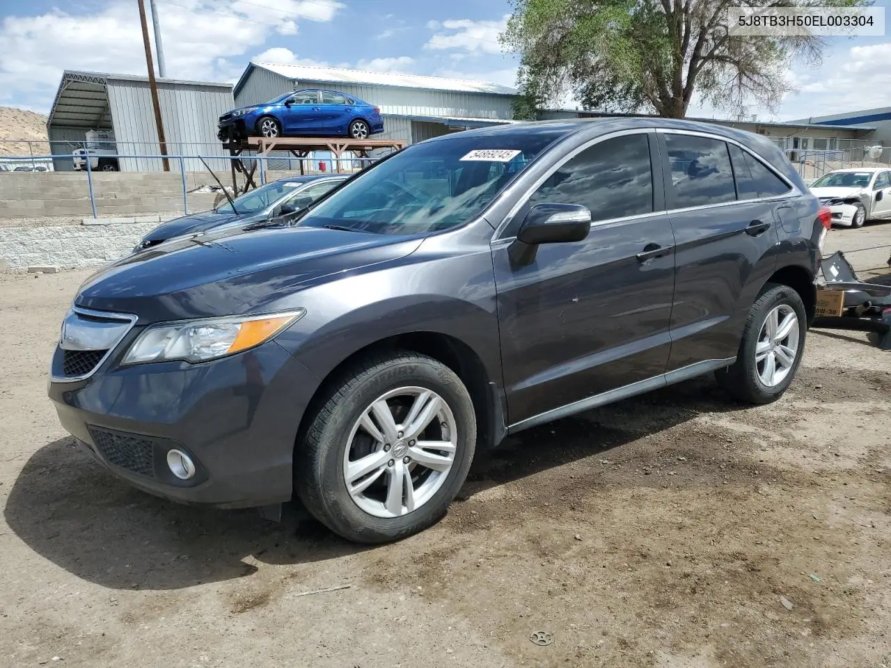 2014 Acura Rdx Technology VIN: 5J8TB3H50EL003304 Lot: 54869245