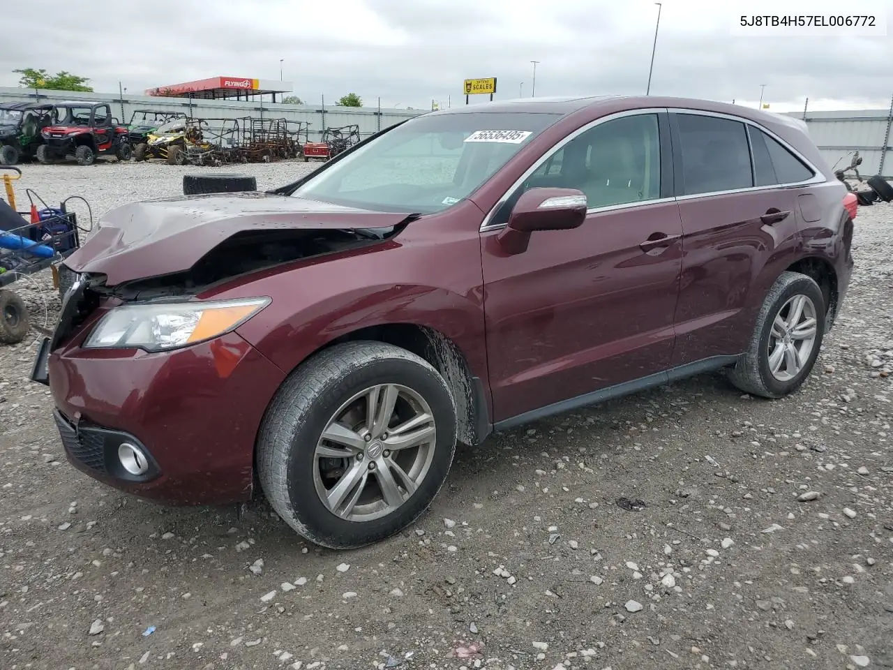 2014 Acura Rdx Technology VIN: 5J8TB4H57EL006772 Lot: 56536495