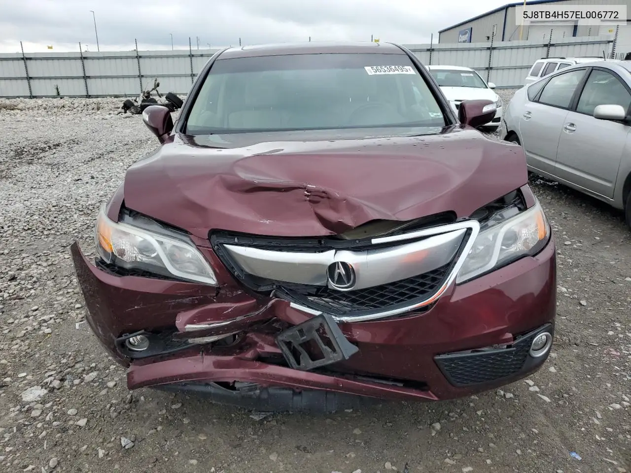 2014 Acura Rdx Technology VIN: 5J8TB4H57EL006772 Lot: 56536495