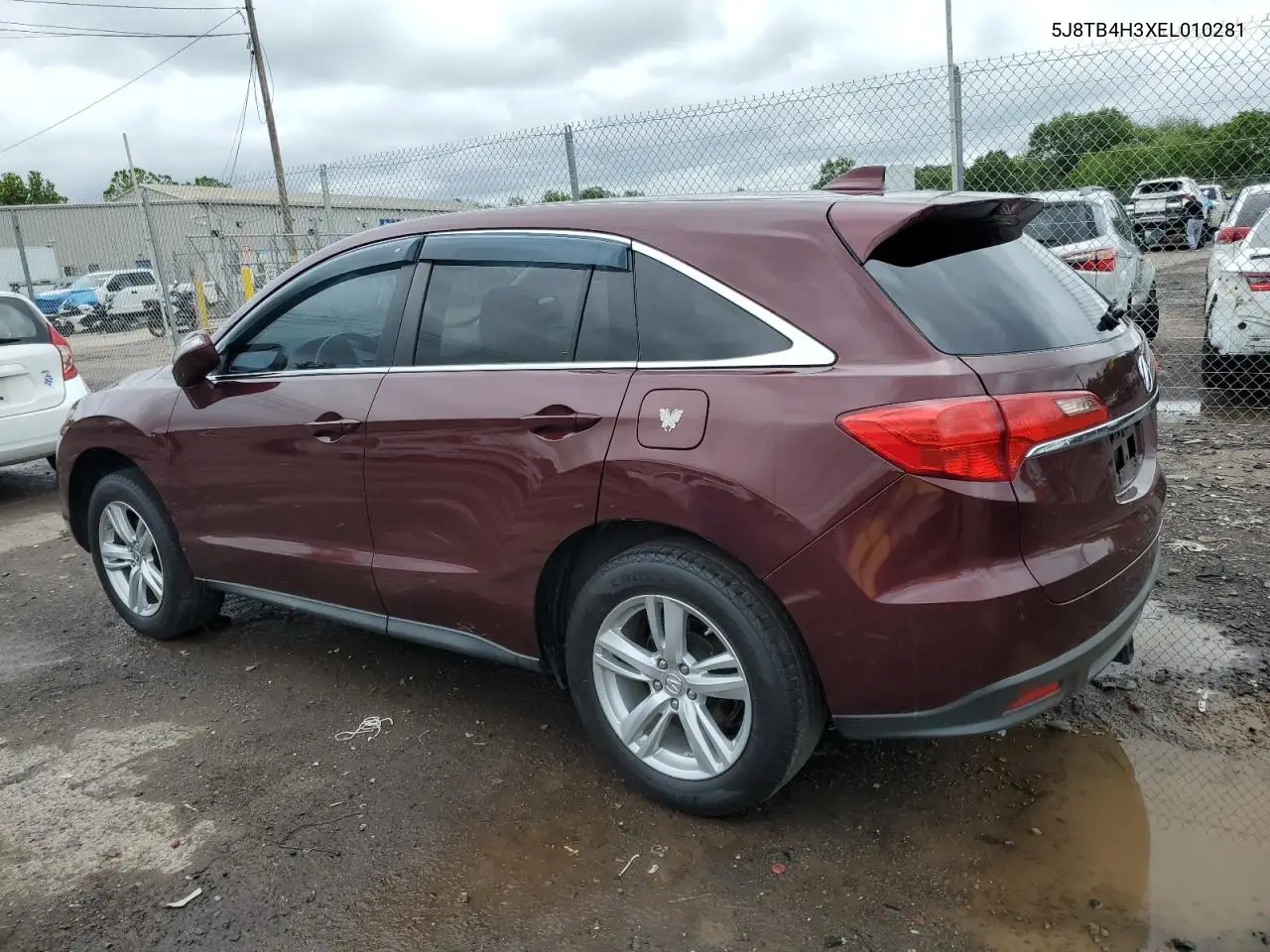 2014 Acura Rdx VIN: 5J8TB4H3XEL010281 Lot: 58723475