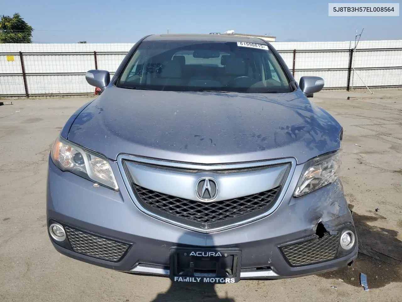 2014 Acura Rdx Technology VIN: 5J8TB3H57EL008564 Lot: 61990815