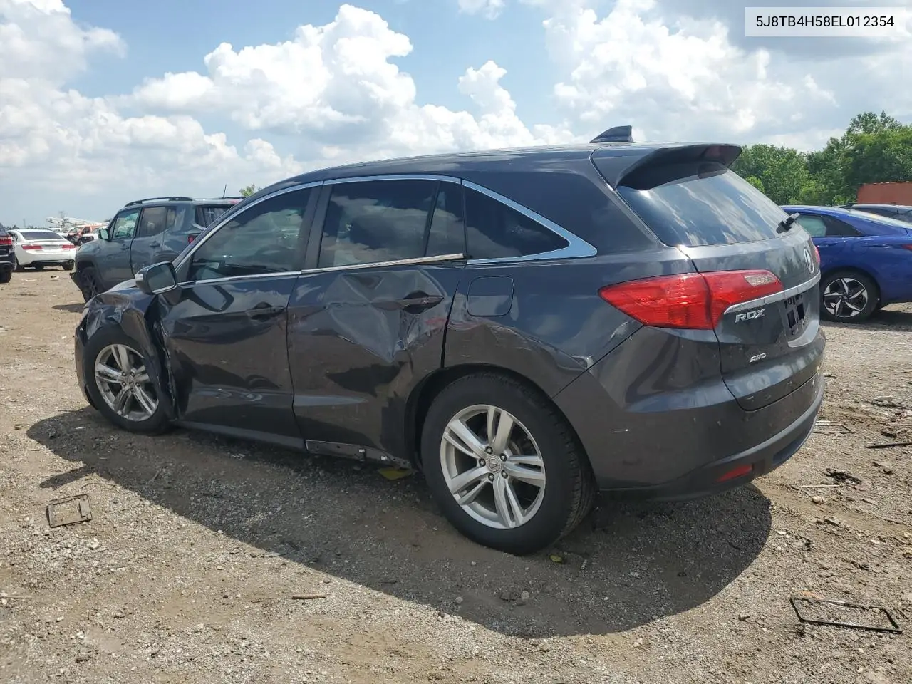 2014 Acura Rdx Technology VIN: 5J8TB4H58EL012354 Lot: 62712335
