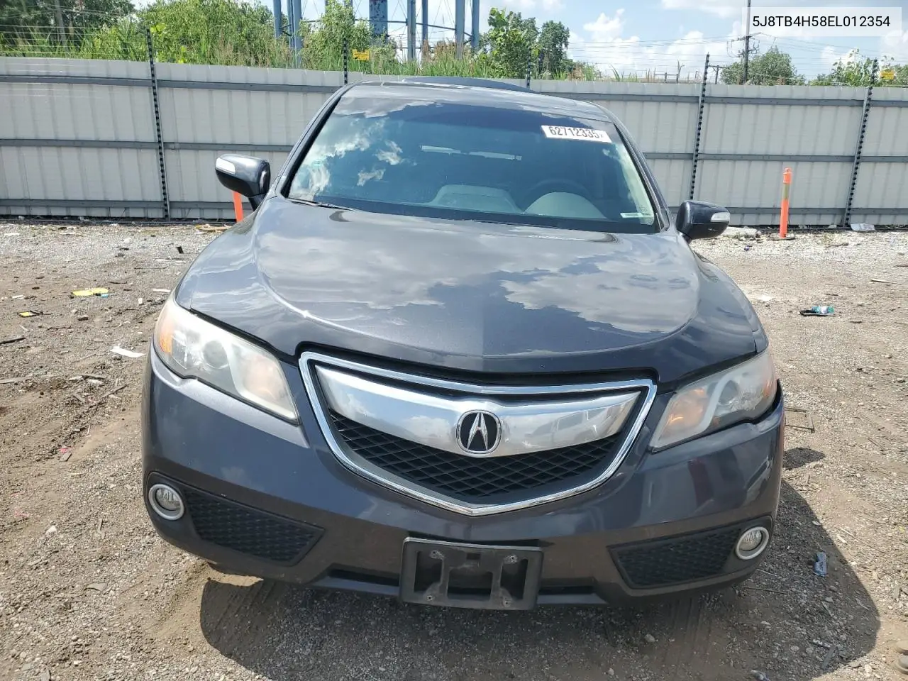 2014 Acura Rdx Technology VIN: 5J8TB4H58EL012354 Lot: 62712335