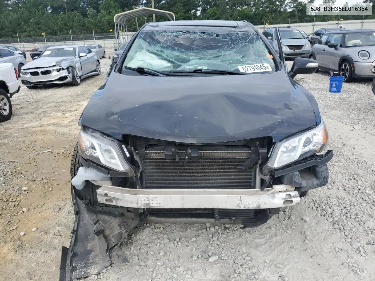 2014 Acura Rdx VIN: 5J8TB3H35EL016354 Lot: 62794045