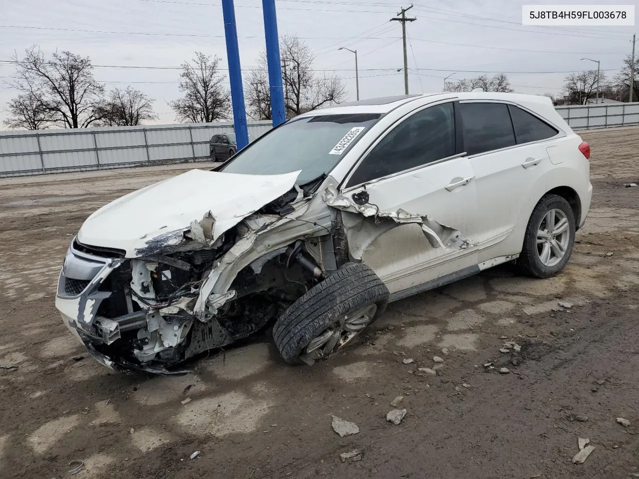 2015 Acura Rdx Technology VIN: 5J8TB4H59FL003678 Lot: 43432285